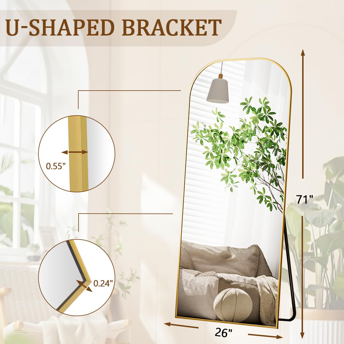 Amazon.com: Koonmi Full Length Mirror, 71